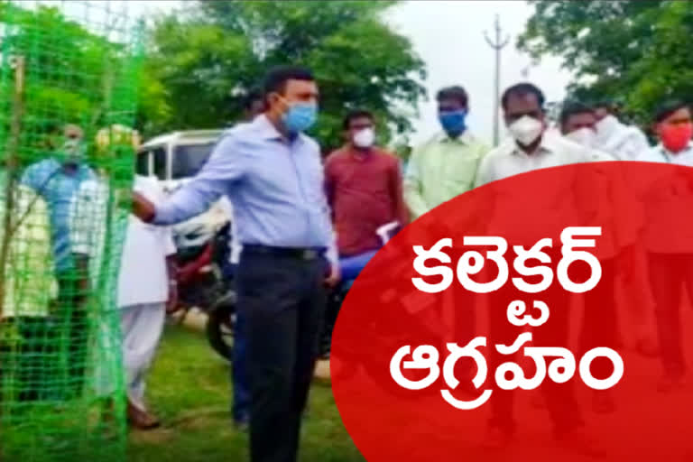 kamareddy collector sharat kumar suddent visit in villages