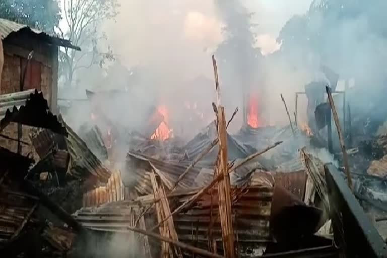 MASSIVE FIRE IN KARBI ANGLONG DIPHU