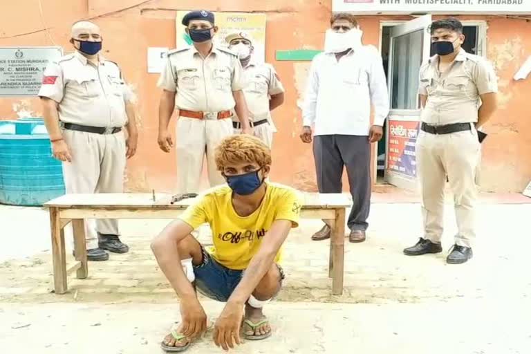 Palwal police arrested robbery accused