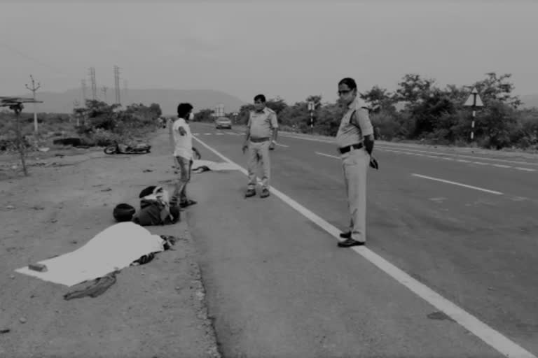 couple expired in road accident at chunchuluru in nellore district