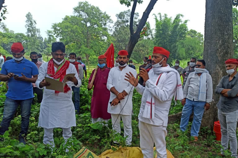 The farmers protested.