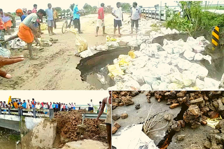 Portion of bridge collapses into river in Bihar's Gopalganj again