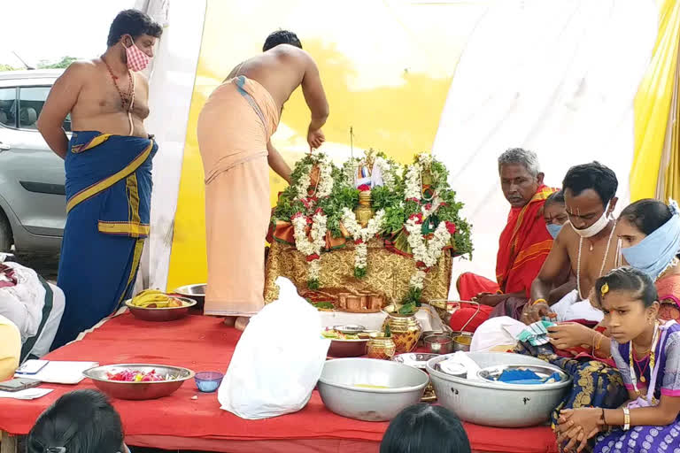 Venugopala Swamy Temple Re construction In Ramadugu