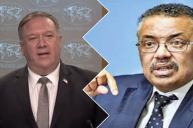 WHO chief and Pompeo trade criticism over virus