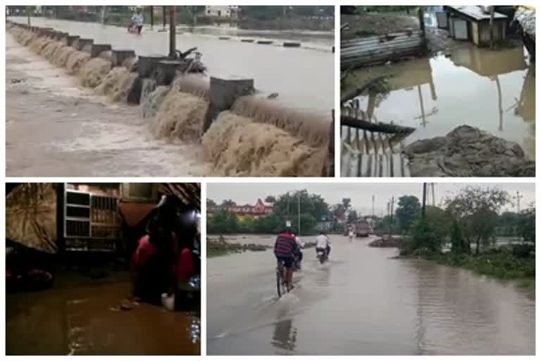 heavy rain in ahmednagar on sunday, citizens facing problem