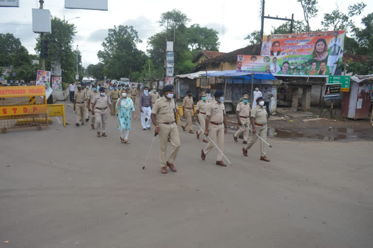 flag march in janjgir champa