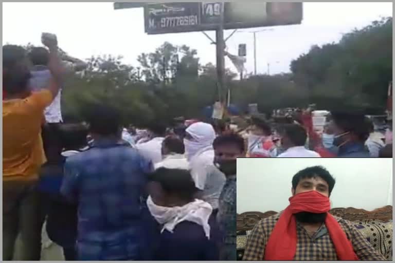 ghaziabad traders protest on the road due stolen, robbery and murder