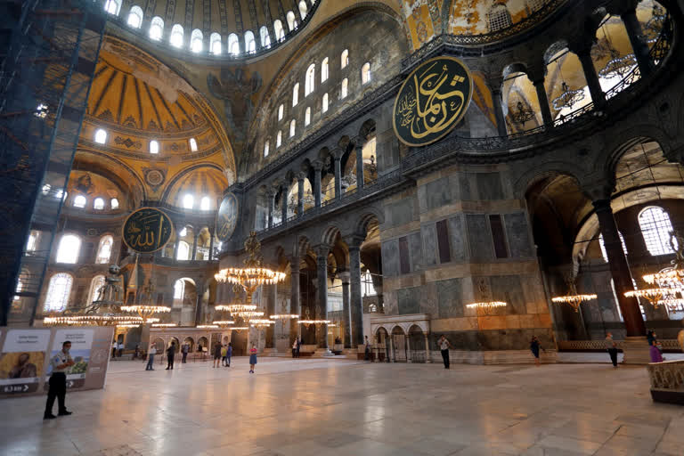 hagia sophia, istanbul's hagia sophia, friday prayer in hagia sophia, hagia sophia latest news, ହାଜିଆ ସୋଫିଆ, ଇସ୍ତାନବୁଲର ହାଜିଆ ସୋଫିଆ, ହାଜିଆ ସୋଫିଆରେ ଶୁକ୍ରବାର ପ୍ରାର୍ଥନା, ହାଜିଆ ସୋଫିଆ ଲାଟେଷ୍ଟ ନ୍ୟୁଜ୍‌