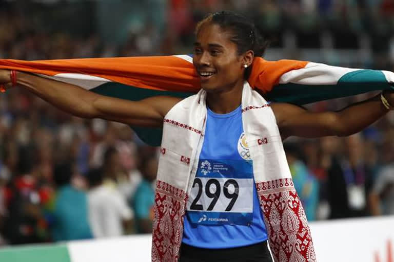 hima das dedicates upgraded gold medal to covid-19 warriors