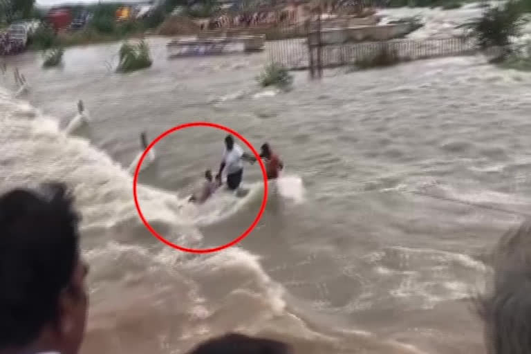 floodwaters in  anantapur district