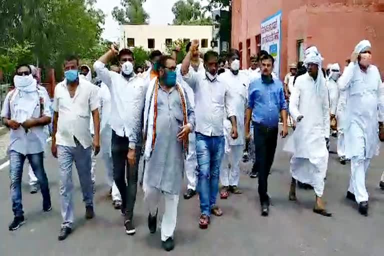 Congress workers rally in Bharatpur, Bharatpur News