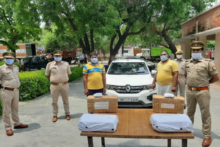 two smuggler arrested with hemp by greater noida police