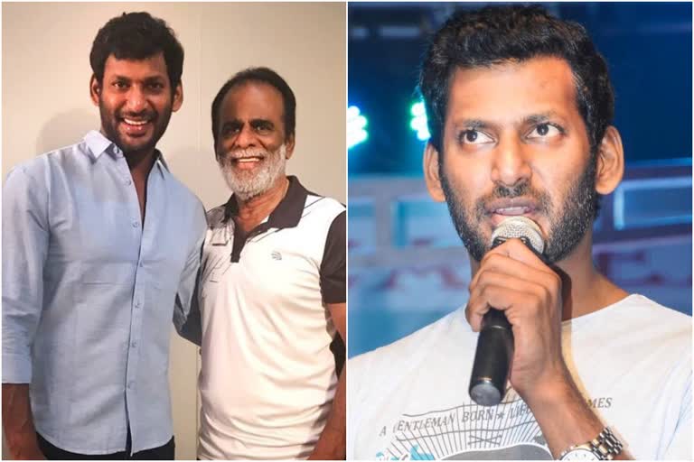 Vishal  വിശാൽ  അച്ഛന് കൊവിഡ്  നടൻ വിശാൽ  വിശാൽ ഫേസ്‌ബുക്ക് പോസ്റ്റ്  Ayurveda medicine  Vishal actor corona  covid father  facebook post