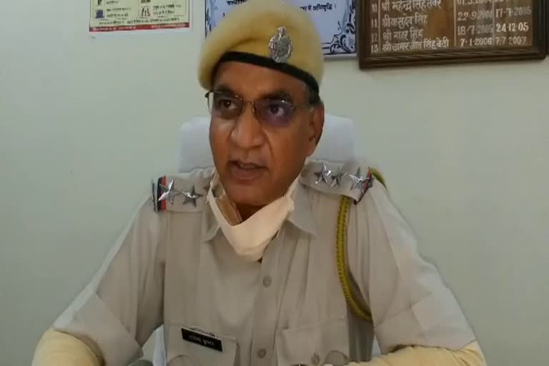 rajasthan hindi news, भरतपुर में बदमाश और पुलिस के बीच मुठभेड़