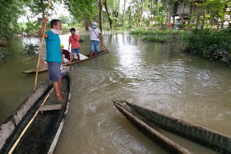 FLODD AFEECTED AREA IN DHEMAJI