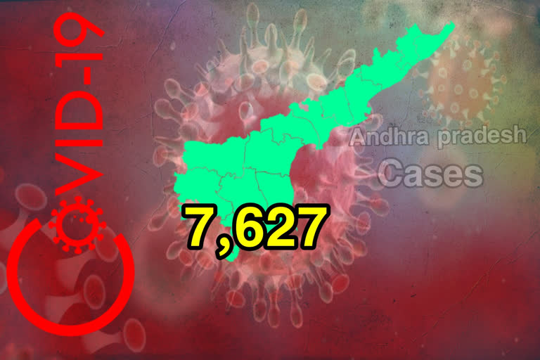 7627 corona cases registered in andhrapradesh