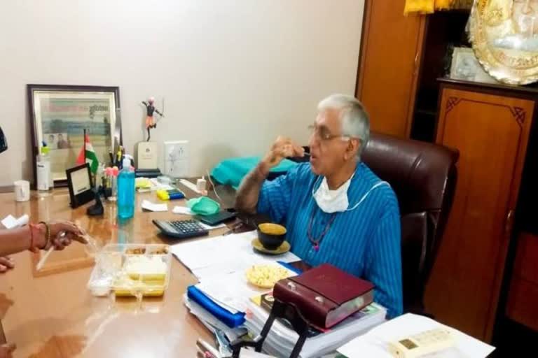 ts singhdev tasting food served to patients