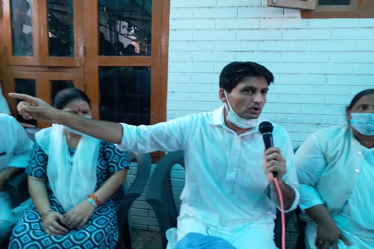 mp deepender singh hooda visited baroda assembly in sonipat