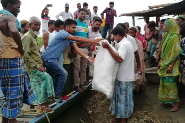 বান বিধ্বস্ত এলেকা পৰিদৰ্শন আমছুৰ