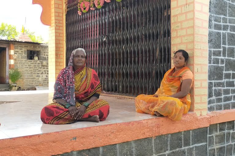 Two people forcefully occupied the house and land of a widow in Latur causing her to stay in temple