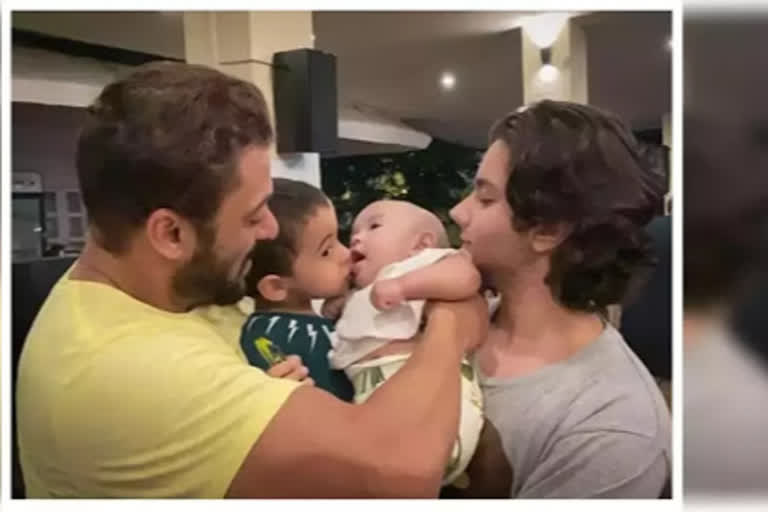 Salman Khan shares an adorable picture of nephews Ahil and Nirvan along with his baby niece Ayat