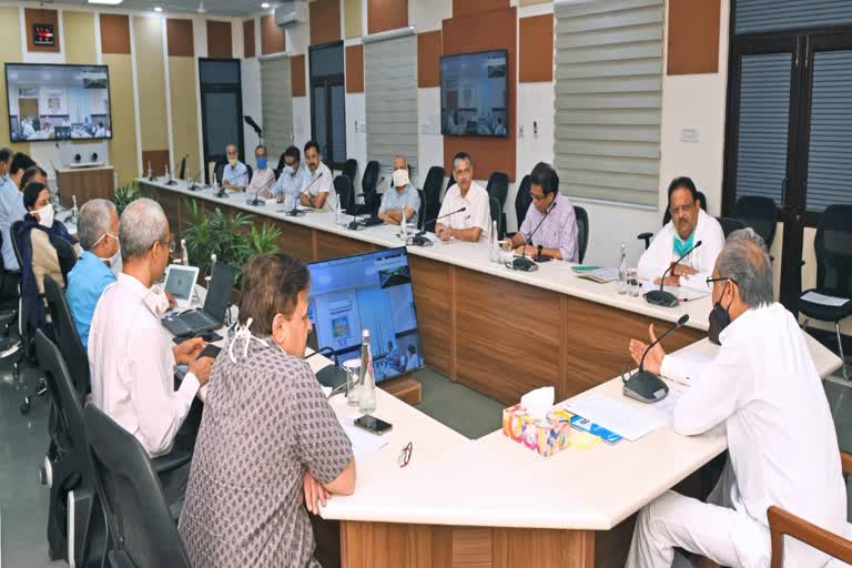 corona case in rajasthan,  Corona infection status review meeting,  Review meeting regarding Corona,  life-saving injections