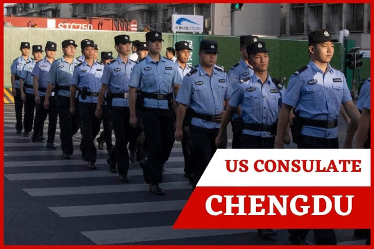 Flag lowered as US departs Chengdu consulate in China