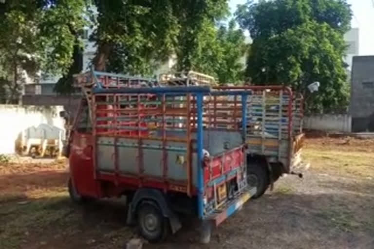 ration raice transporting illigally at sathenapalli