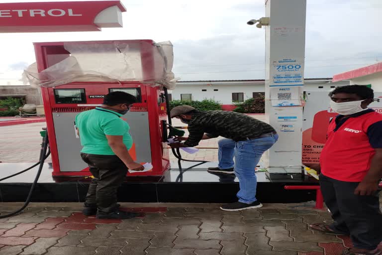 petrol pumps