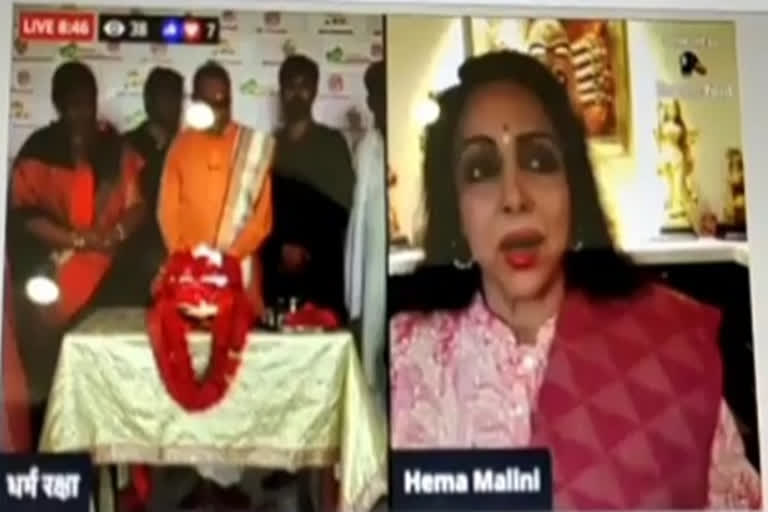 hema malini worshiped silver stone