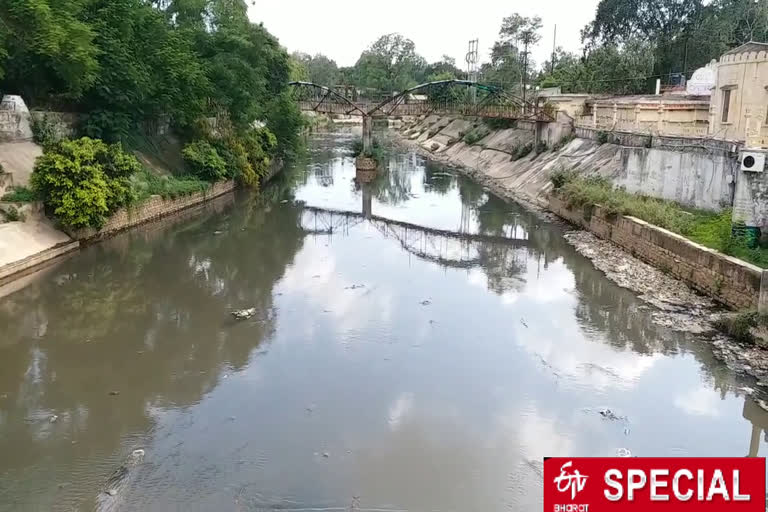 Dirt in the Swarnarekha river