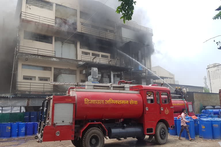 fire incident in  Pharma company at industrial area baddi