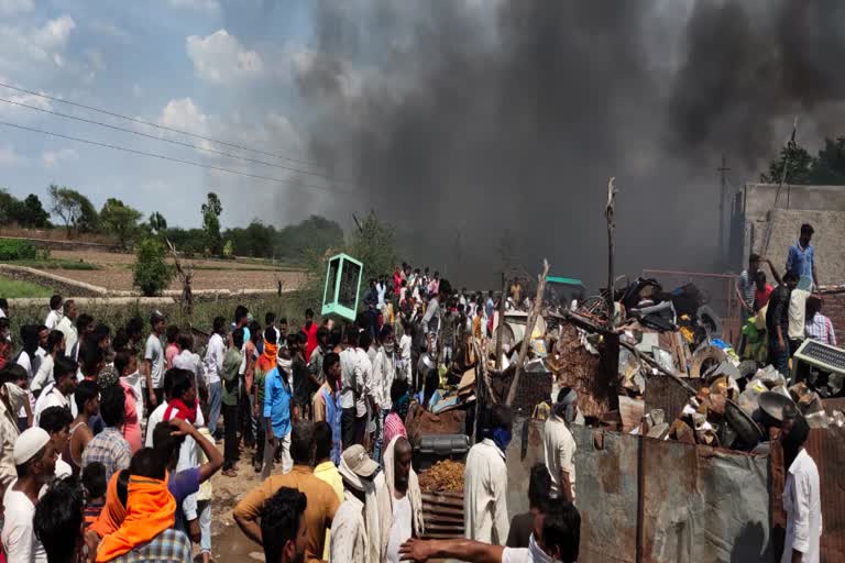 scorching fire in junk warehouse,  scorching fire,  scorching fire in ajmer,  fire in junk warehouse in ajmer,  fire incident in rajasthan