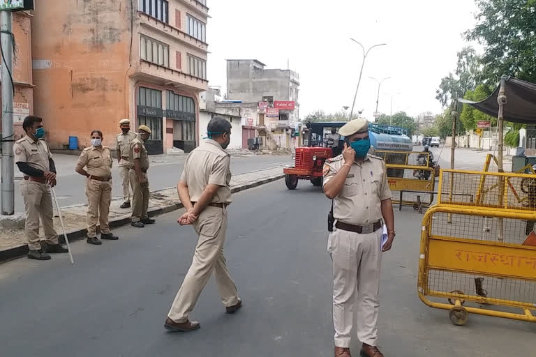 जयपुर थाना क्षेत्रों में कर्फ्यू, जयपुर न्यूज, Curfew in Jaipur police station areas