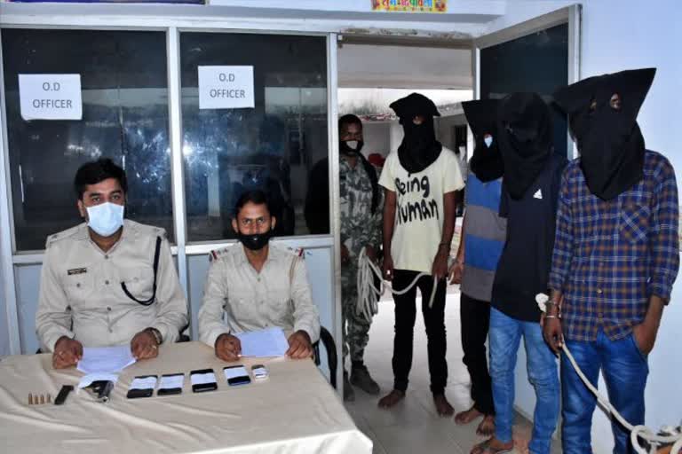 Four criminals arrested in deoghar