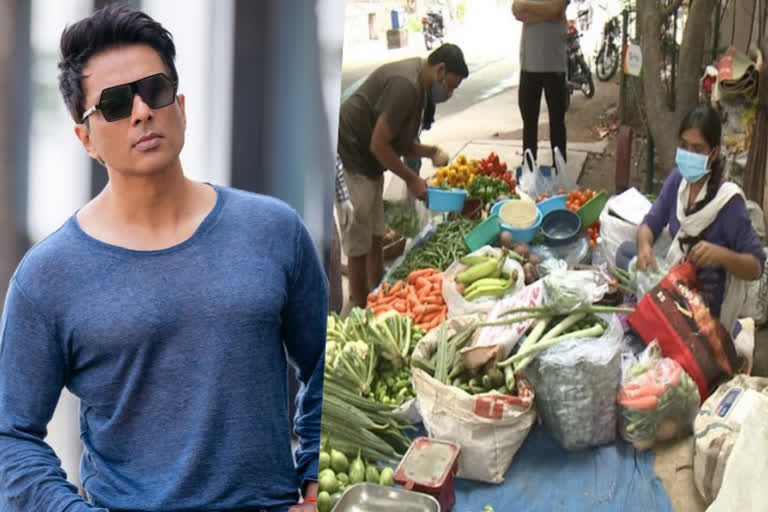 Sonu Sood offers job to a woman selling vegetables