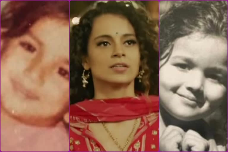 Who's cuter? Kangana pitches Sushant's childhood pic against Alia's