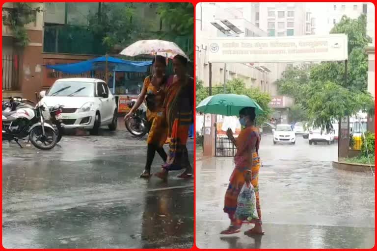 Heavy rain in Noida