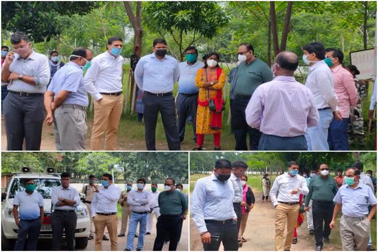 DC chhavi ranjan visits HEC Paras Covid Hospital ranchi, news of HEC Paras Covid Hospital ranchi, news of corona jharkhand, डीसी ने किया रांची एचईसी पारस कोविड अस्पताल का दौरा, रांची एचईसी पारस कोविड अस्पताल की खबरें, रांची में कोरोना