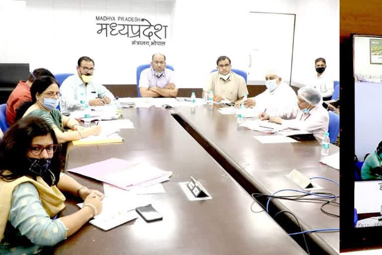 Minister of State for AYUSH in Balaghat carried out departmental review through VC