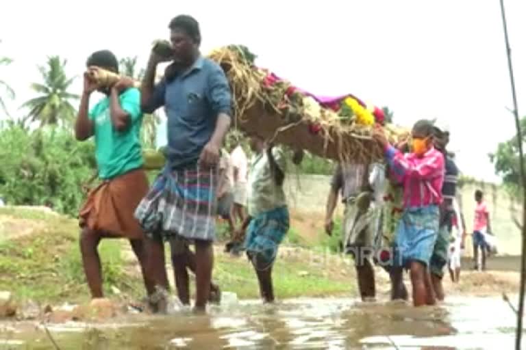 பல ஆண்டுகளாக நீடித்தவரும் சுடுகாட்டு பாதை பிரச்னை!