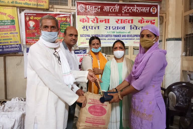 Seva Bharti distributes ration to needy