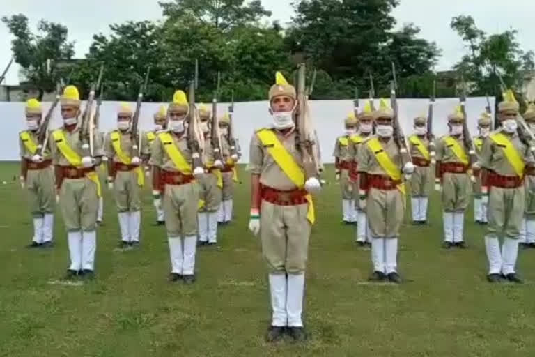 police passing out parade in saharanpur