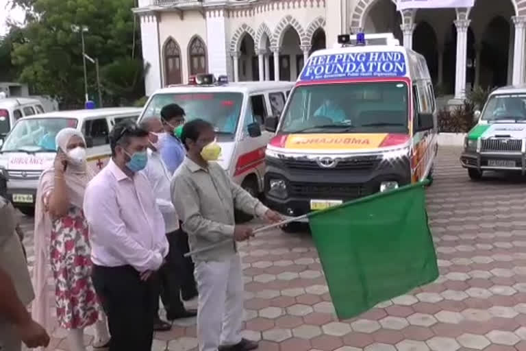 ak khan started free ambulances at le palace in secunderabad