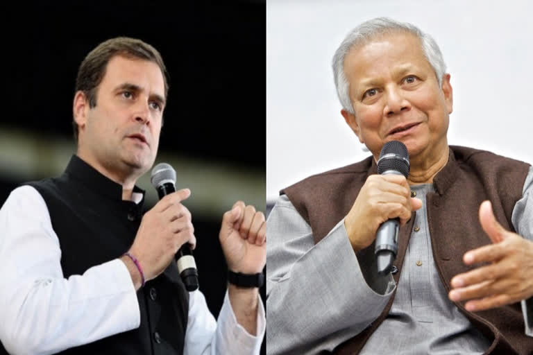 Nobel laureate Yunus, Rahul Gandhi stress on informal sector