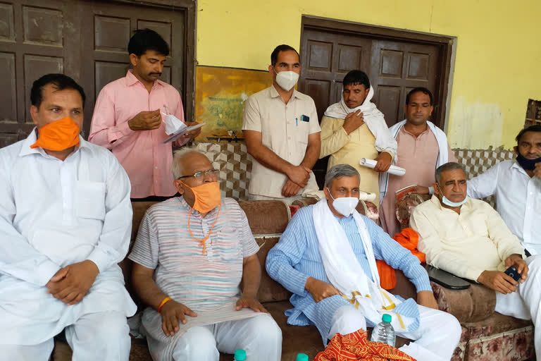 jp dalal visited four villages of baroda assembly