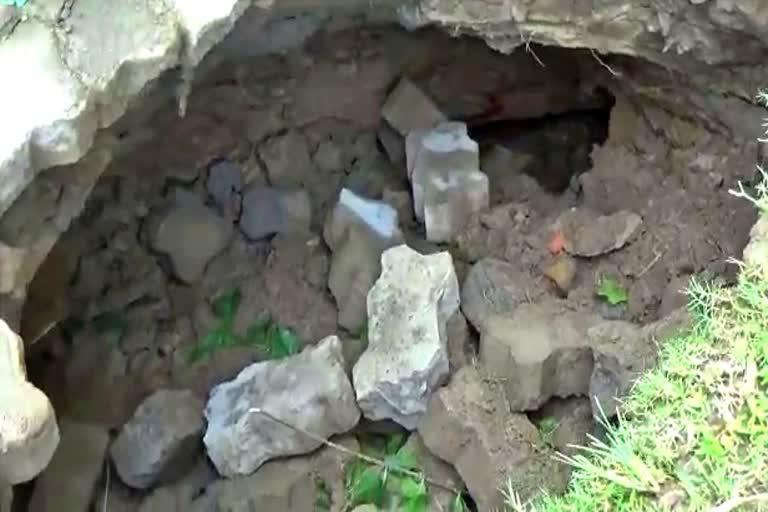 Road culvert destroy at Tingkhang