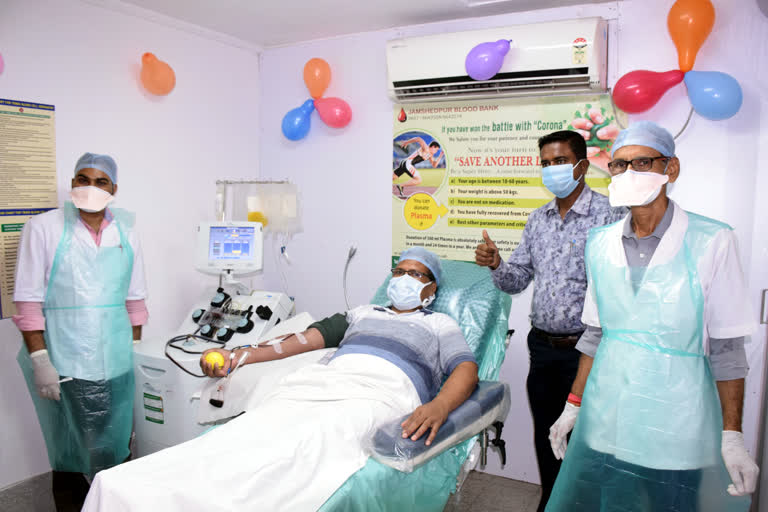 Convalescent plasma donation started in Jamshedpur blood bank