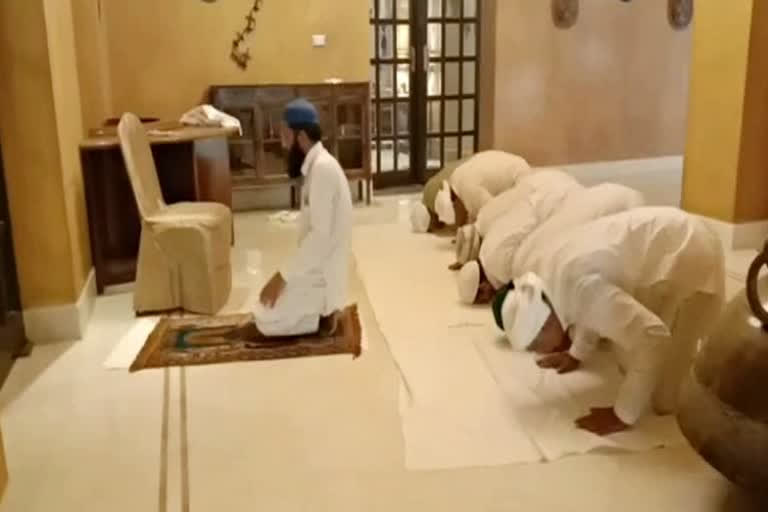 MLAs offer Namaz at hotel Suryagarh in Jaisalmer