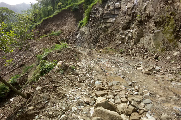 Roads closed in Dharampur